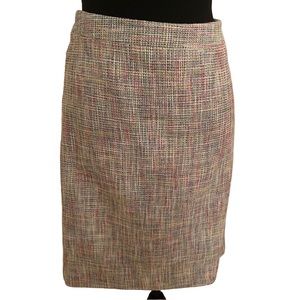 Loft pastel tweed skirt